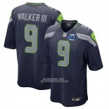 Camiseta NFL Game Seattle Seahawks Kenneth Walker III 50th Season Azul