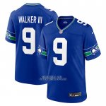Camiseta NFL Game Seattle Seahawks Kenneth Walker III Throwback Azul