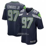 Camiseta NFL Game Seattle Seahawks Mario Edwards Jr. Azul