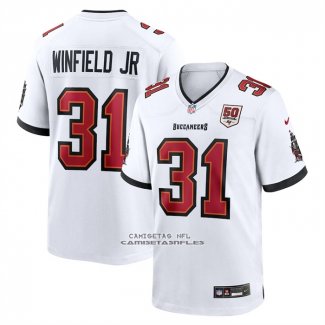 Camiseta NFL Game Tampa Bay Buccaneers Antoine Winfield Jr 50 Temporadas Blanco