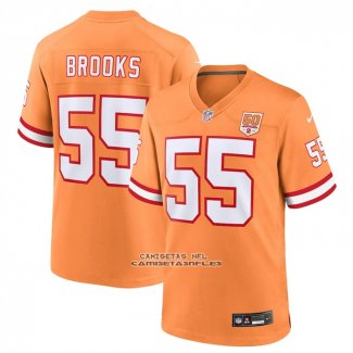 Camiseta NFL Game Tampa Bay Buccaneers Derrick Brooks 50th Season Naranja