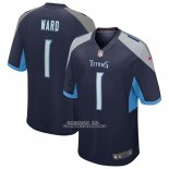Camiseta NFL Game Tennessee Titans Cameron Ward 2025 NFL Draft First Round Pick Alterno Azul Camiseta NFL Game Tennessee Titans Cameron Ward 2025 NFL Draft First Round Pick Alterno Azul