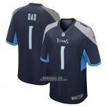 Camiseta NFL Game Tennessee Titans Number 1 Dad Azul