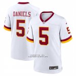 Camiseta NFL Game Washington Commanders Jayden Daniels Super Bowl Era Blanco