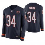 Camiseta NFL Hombre Chicago Bears Walter Payton Azul Therma Manga Larga