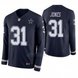 Camiseta NFL Hombre Dallas Cowboys Byron Jones Azul Therma Manga Larga
