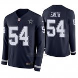 Camiseta NFL Hombre Dallas Cowboys Jaylon Smith Azul Therma Manga Larga