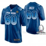 Camiseta NFL Hombre New Orleans Saints Max Unger NFC 2019 Pro Bowl Azul