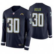 Camiseta NFL Hombre San Diego Chargers Austin Ekeler Azul Therma Manga Larga