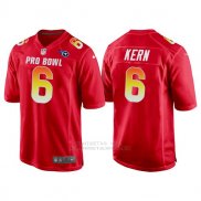 Camiseta NFL Hombre Tennessee Titans 6 Brett Kern Rojo AFC 2018 Pro Bowl