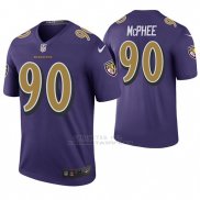 Camiseta NFL Legend Hombre Baltimore Ravens Pernell Mcphee Violeta Color Rush