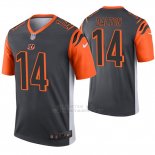 Camiseta NFL Legend Hombre Cincinnati Bengals 14 Andy Dalton Inverted Gris