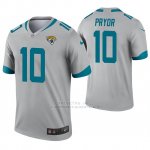 Camiseta NFL Legend Hombre Jacksonville Jaguars 10 Terrelle Pryor Inverted Gris
