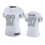 Camiseta NFL Legend Mujer Las Vegas Raiders Maliek Collins Blanco Color Rush
