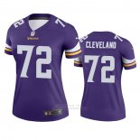 Camiseta NFL Legend Mujer Minnesota Vikings Ezra Cleveland Violeta