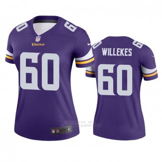 Camiseta NFL Legend Mujer Minnesota Vikings Kenny Willekes Violeta