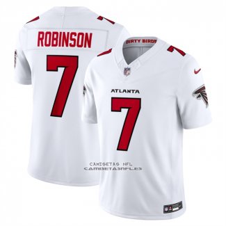 Camiseta NFL Limited Atlanta Falcons Bijan Robinson Vapor F.U.S.E. Blanco1