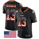 Camiseta NFL Limited Cleveland Browns Beckham Jr Rush USA Flag Negro