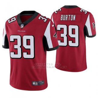 Camiseta NFL Limited Hombre Atlanta Falcons Deante Burton Rojo Vapor Untouchable
