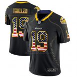 Camiseta NFL Limited Hombre Minnesota Vikings Adam Thielen Negro 2018 USA Flag Fashion Color Rush