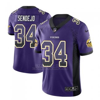 Camiseta NFL Limited Hombre Minnesota Vikings Andrew Sendejo Violeta 2018 Drift Fashion Color Rush