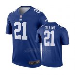 Camiseta NFL Limited Hombre New York Giants 21 Landon Collins Azul Vapor Untouchable