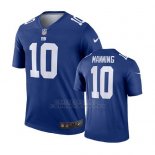 Camiseta NFL Limited Hombre New York Giants Eli Manning Azul Vapor Untouchable