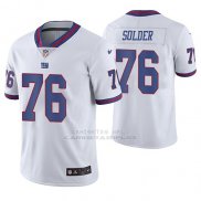 Camiseta NFL Limited Hombre New York Giants Nate Solder Blanco Color Rush