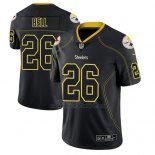 Camiseta NFL Limited Hombre Pittsburgh Steelers Le'veon Bell Negro Color Rush 2018 Lights Out