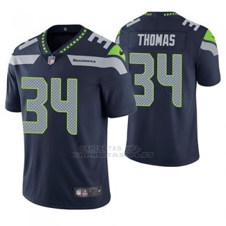 Camiseta NFL Limited Hombre Seattle Seahawks Simeon Thomas Azul Vapor Untouchable