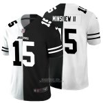 Camiseta NFL Limited Jacksonville Jaguars Minshew II White Black Split