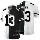 Camiseta NFL Limited Miami Dolphins Marino White Black Split