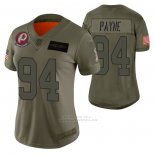 Camiseta NFL Limited Mujer Washington Commanders Da'ron Payne 2019 Salute To Service Verde