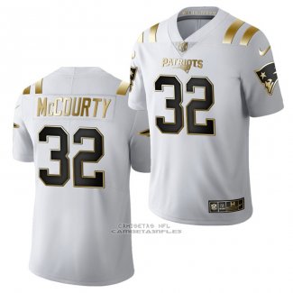 Camiseta NFL Limited New England Patriots Devin Mccourty Golden Edition 2020 Blanco