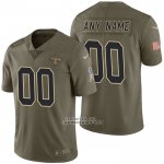 Camiseta NFL Limited New Orleans Saints Personalizada 2017 Salute To Service Verde