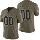 Camiseta NFL Limited New Orleans Saints Personalizada 2017 Salute To Service Verde