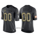 Camiseta NFL Limited New York Giants Personalizada 2016 Salute To Service Negro
