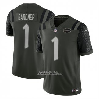Camiseta NFL Limited New York Jets Ahmad Sauce Gardner 2025 Rivalries Collection Verde