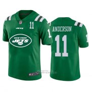 Camiseta NFL Limited New York Jets Anderson Big Logo Number Verde