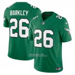 Camiseta NFL Limited Philadelphia Eagles Saquon Barkley Vapor F.U.S.E. Alterno Verde