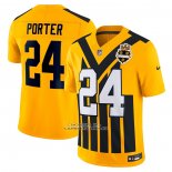 Camiseta NFL Limited Pittsburgh Steelers Joey Porter Jr Alterno 1933 Throwback Vapor F.U.S.E. Oro