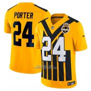 Camiseta NFL Limited Pittsburgh Steelers Joey Porter Jr Alterno 1933 Throwback Vapor F.U.S.E. Oro