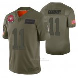 Camiseta NFL Limited San Francisco 49ers 11 Marquise Goodwin 2019 Salute To Service Verde