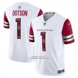 Camiseta NFL Limited Washington Commanders Jahan Dotson Vapor F.U.S.E. Blanco
