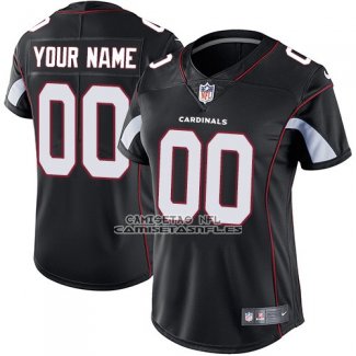 Camiseta NFL Mujer Arizona Cardinals Personalizada Negro