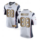 Camiseta New England Patriots Bennett Blanco Nike Gold Game NFL Hombre