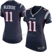 Camiseta New England Patriots Bledsoe Negro Nike Game NFL Mujer