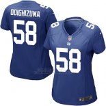 Camiseta New York Giants Odighizuwa Azul Nike Game NFL Mujer