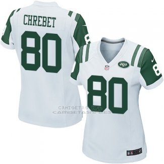 Camiseta New York Jets Chrebet Blanco Nike Game NFL Mujer