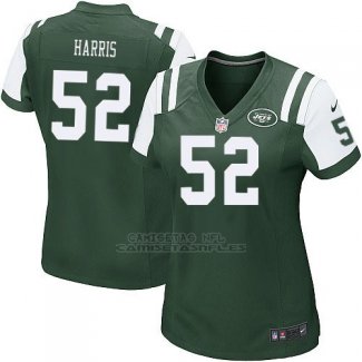 Camiseta New York Jets Harris Verde Nike Game NFL Mujer